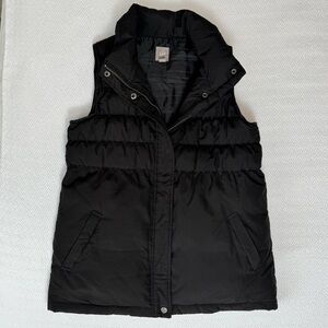 J. Jill Light Down Filled Puffer Vest in Black, Women's Size XS